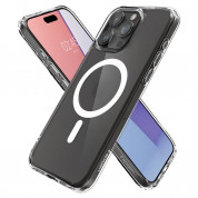 Spigen Ultra Hybrid MagSafe Case - хибриден кейс с висока степен на защита с MagSafe за iPhone 15 Pro Max (прозрачен-мат)  7