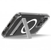 Spigen Ultra Hybrid S MagSafe Case - хибриден кейс с висока степен на защита с MagSafe и вградена поставка за iPhone 15 Pro Max (прозрачен)  9
