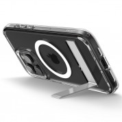 Spigen Ultra Hybrid S MagSafe Case - хибриден кейс с висока степен на защита с MagSafe и вградена поставка за iPhone 15 Pro Max (прозрачен)  10