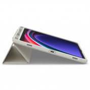 Spigen Ultra Hybrid Pro Case - удароустойчив хибриден кейс от най-висок клас с поставка  за Samsung Galaxy Tab S9 (сив) 4