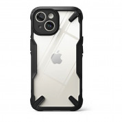 Ringke Fusion X Case - хибриден удароустойчив кейс за iPhone 15 (черен-прозрачен) 2