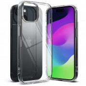Ringke Fusion Crystal Case - хибриден удароустойчив кейс за iPhone 15 Plus (прозрачен) 2