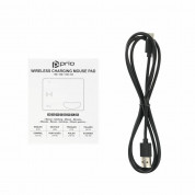 Prio Fast Wireless Charging Mouse Pad 15W - подложка за мишка и поставка (пад) за безжично зареждане на Qi съвместими устройства (черен) 1