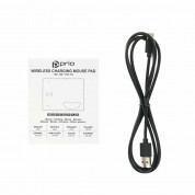 Prio Fast Wireless Charging Mouse Pad 15W - подложка за мишка и поставка (пад) за безжично зареждане на Qi съвместими устройства (сив) 3