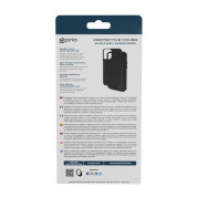 Prio Protective Hybrid Cover - хибриден кейс с най-висока степен на защита за iPhone 15 (черен) 3