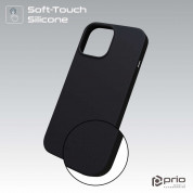 Prio Liquid Silicone Case - силиконов (TPU) калъф за iPhone 15 Pro (черен) 2