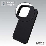 Prio Liquid Silicone Case - силиконов (TPU) калъф за iPhone 15 Pro (черен) 3