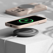 Ringke Liquid Silicone Magnetic Case - силиконов (TPU) калъф с MagSafe за iPhone 15 Pro (розов) 8