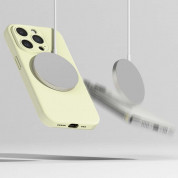 Ringke Liquid Silicone Magnetic Case - силиконов (TPU) калъф с MagSafe за iPhone 15 Pro (светлозелен) 6