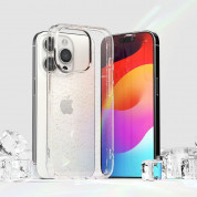 Ringke Air Glitter Case - силиконов (TPU) калъф за iPhone 15 Pro (прозрачен) 7