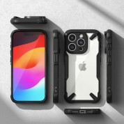 Ringke Fusion X Case - хибриден удароустойчив кейс за iPhone 15 Pro (черен-прозрачен) 8