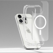 Ringke Fusion Magnetic Case - хибриден кейс с висока степен на защита с MagSafe за iPhone 15 Pro (прозрачен-мат)  4