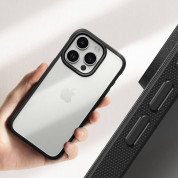 Ringke Fusion Bold Case - хибриден удароустойчив кейс за iPhone 15 Pro (черен-прозрачен) 8