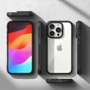 Ringke Fusion Bold Case - хибриден удароустойчив кейс за iPhone 15 Pro (черен-прозрачен) 4