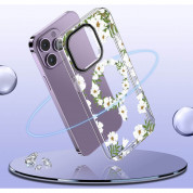 Tech-Protect MagMood Spring Daisy Hybrid MagSafe Case - хибриден удароустойчив кейс с MagSafe за iPhone 15 Pro Max (цветни мотиви) 1