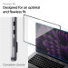 Spigen Tempered Glass GLAS.tR - висококачествено стъклено защитно покритие за целия дисплей на MacBook Air 15 M2 (2023) (черен-прозрачно) 11