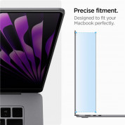 Spigen SafeView Privacy Filter - магнитно защитно покритие с определен ъгъл на виждане за дисплея на MacBook Air 15 M2 (2023) (черен-прозрачен) 10