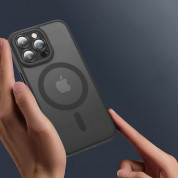 Tech-Protect MagMat Cam Plus MagSafe Case - хибриден удароустойчив кейс с MagSafe за iPhone 15 Pro (черен-мат) 1