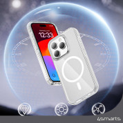 4smarts Hybrid Guard MagSafe Case - хибриден удароустойчив кейс с MagSafe за iPhone 15 Pro (прозрачен) 4