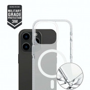 4smarts Hybrid Guard MagSafe Case - хибриден удароустойчив кейс с MagSafe за iPhone 15 Pro (прозрачен) 1