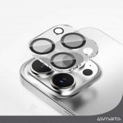 4smarts StyleGlass Camera Lens Protector - 2 броя предпазни плочки за камерата на iPhone 15 Pro, iPhone 15 Pro Max (тъмносив и прозрачен) 7