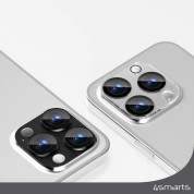 4smarts StyleGlass Camera Lens Protector - 2 броя предпазни плочки за камерата на iPhone 15 Pro, iPhone 15 Pro Max (тъмносив и прозрачен) 3