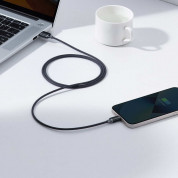 Baseus Crystal Shine USB-A to Lightning Cable 12W (CAJY000101) - USB-A към Lightning кабел за Apple устройства с Lightning порт (200 см) (черен) 4