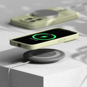 Ringke Liquid Silicone Magnetic Case - силиконов (TPU) калъф с MagSafe за iPhone 15 Pro Max (светлозелен) 8
