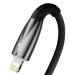 Baseus Glimmer USB-C to Lightning Cable PD 20W (CADH000101) - USB-C към Lightning кабел за Apple устройства с Lightning порт (200 см) (черен) 3
