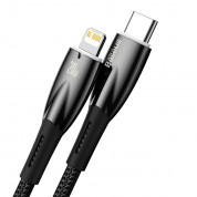 Baseus Glimmer USB-C to Lightning Cable PD 20W (CADH000101) - USB-C към Lightning кабел за Apple устройства с Lightning порт (200 см) (черен) 1