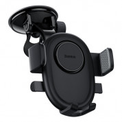 Baseus UltraControl Lite Series Car Phone Holder - поставка за таблото или стъклото на кола за смартфони с дисплеи от 5.4 до 7 инча (черен)