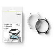 Ringke 2x Slim Watch Case - комплект от два броя качествен твърд кейс за Samsung Galaxy Watch 6 44 мм (прозрачен и черен) (2 броя) 10