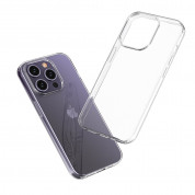 Ultra Clear TPU Cover - силиконов (TPU) калъф за iPhone 15 Pro (прозрачен)  3