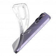 Ultra Clear TPU Cover - силиконов (TPU) калъф за iPhone 15 Pro (прозрачен)  2