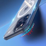 Dux Ducis Clin MagSafe Case - хибриден удароустойчив кейс с MagSafe за iPhone 15 Pro (прозрачен) 8