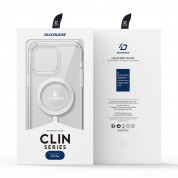 Dux Ducis Clin MagSafe Case - хибриден удароустойчив кейс с MagSafe за iPhone 15 Pro (прозрачен) 12
