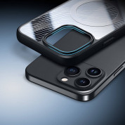 Dux Ducis Aimo MagSafe Case - хибриден удароустойчив кейс с MagSafe за iPhone 15 Pro Max (черен-прозрачен) 6