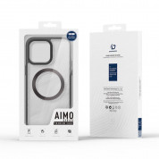 Dux Ducis Aimo MagSafe Case - хибриден удароустойчив кейс с MagSafe за iPhone 15 Pro Max (черен-прозрачен) 10