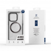Dux Ducis Aimo MagSafe Case - хибриден удароустойчив кейс с MagSafe за iPhone 15 Pro (черен-прозрачен) 10