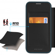 Dux Ducis Skin X Pro Magnetic Wallet Case - удароустойчив хибриден кожен кейс с отделение за карти и MagSafe за iPhone 15 Pro Max (черен-прозрачен) 2