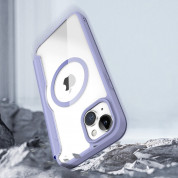 Dux Ducis Skin X Pro Magnetic Wallet Case for iPhone 15 (purple-clear) 9