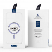 Dux Ducis Skin X Pro Magnetic Wallet Case for iPhone 15 (purple-clear) 11