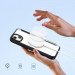 Dux Ducis Skin X Pro Magnetic Wallet Case - удароустойчив хибриден кожен кейс с отделение за карти и MagSafe за iPhone 15 (черен-прозрачен) 6