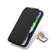 Dux Ducis Skin X Pro Magnetic Wallet Case - удароустойчив хибриден кожен кейс с отделение за карти и MagSafe за iPhone 15 (черен-прозрачен) 5