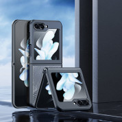 Dux Ducis Aimo MagSafe Case - хибриден удароустойчив кейс с MagSafe за Samsung Galaxy Z Flip5 (черен-прозрачен) 3