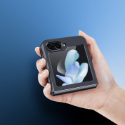 Dux Ducis Aimo MagSafe Case - хибриден удароустойчив кейс с MagSafe за Samsung Galaxy Z Flip5 (черен-прозрачен) 4