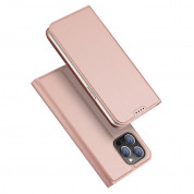 Dux Ducis Skin Pro Case - кожен калъф с поставка и отделение за кр. карти за iPhone 15 Pro Max (розов) 1