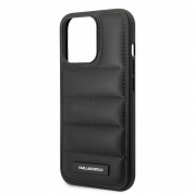Karl Lagerfeld Quilted Puffy Metal Logo Case for iPhone 15 Pro (black) 4