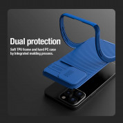 Nillkin CamShield Pro Hard Case - хибриден удароустойчив кейс за iPhone 15 Pro (черен) 2