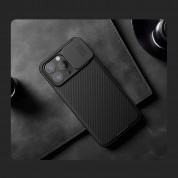 Nillkin CamShield Pro Hard Case - хибриден удароустойчив кейс за iPhone 15 Pro (черен) 6